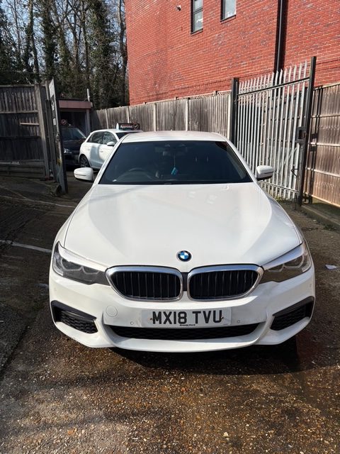 
								BMW 5 Series M Sport 520D White 2018 full									