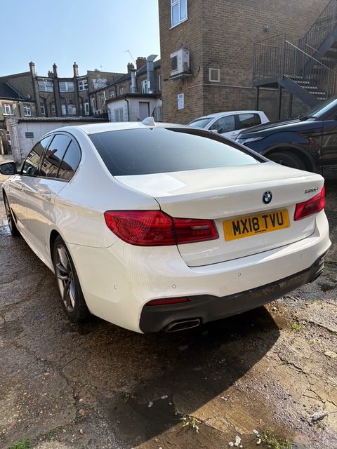 
								BMW 5 Series M Sport 520D White 2018 full									